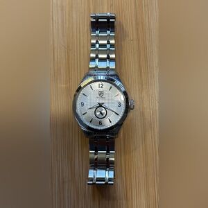 S CoifmanWatch With 45mm Silver Face with Silver Bracelet